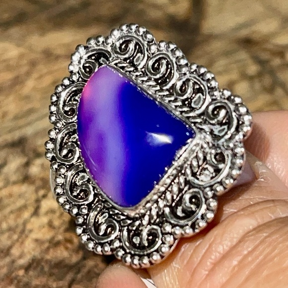 Botswana Agate Ring Size 7 1/4 - Picture 4 of 9